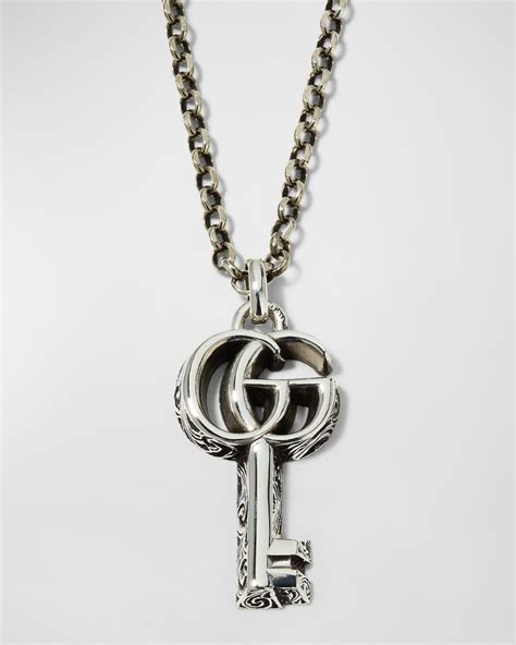 key necklace gucci|gg pendant.